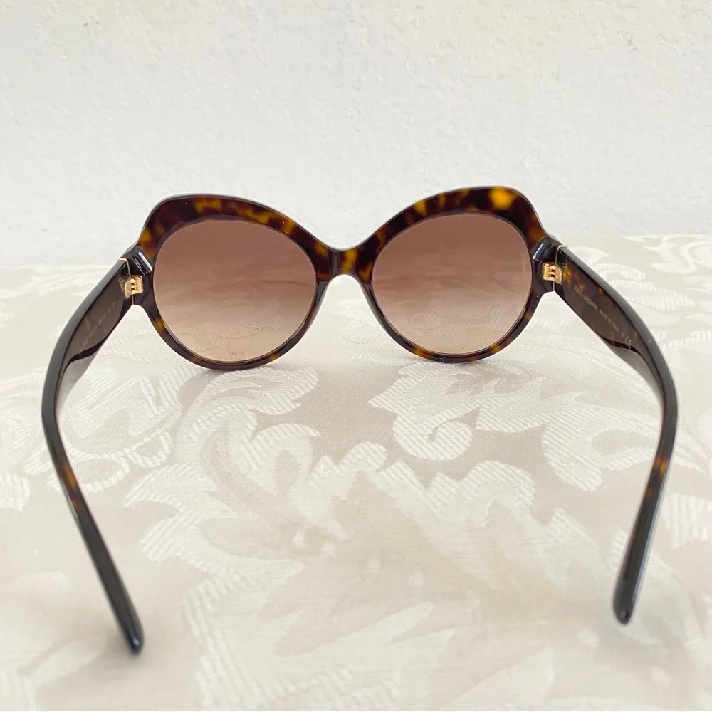 Dolce & Gabbana brown butterfly shape Oversized Sunglasses
